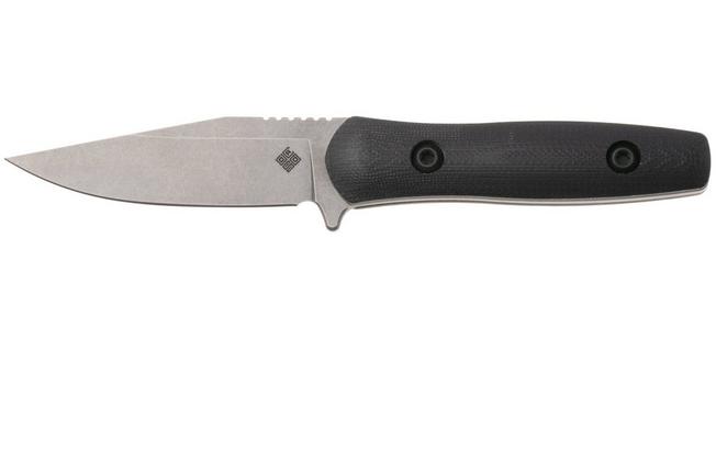 Afbeelding voor Ocaso Sevra 70TBL Stonewashed CPM Magnacut, Black G10, vaststaand mes, Toor Knives Design 
