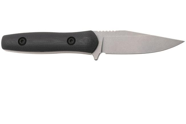Afbeelding voor Ocaso Sevra 70TBL Stonewashed CPM Magnacut, Black G10, vaststaand mes, Toor Knives Design 