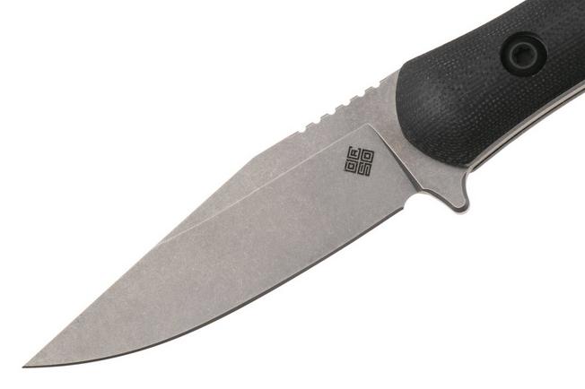 Afbeelding voor Ocaso Sevra 70TBL Stonewashed CPM Magnacut, Black G10, vaststaand mes, Toor Knives Design 