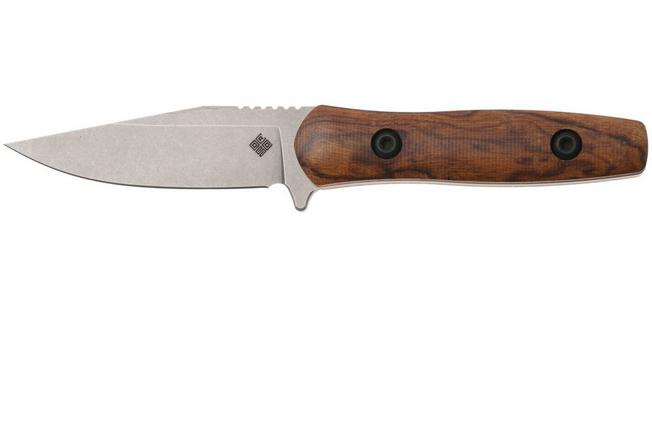 Afbeelding voor Ocaso Sevra 70TBR Stonewashed CPM Magnacut, Ironwood, vaststaand mes, Toor Knives Design