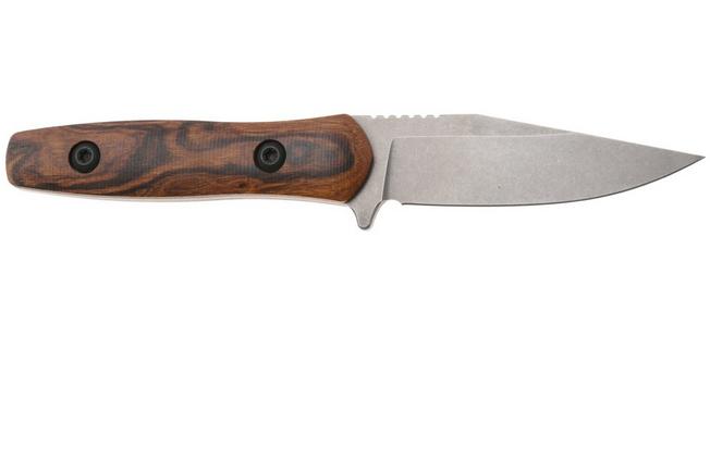 Afbeelding voor Ocaso Sevra 70TBR Stonewashed CPM Magnacut, Ironwood, vaststaand mes, Toor Knives Design