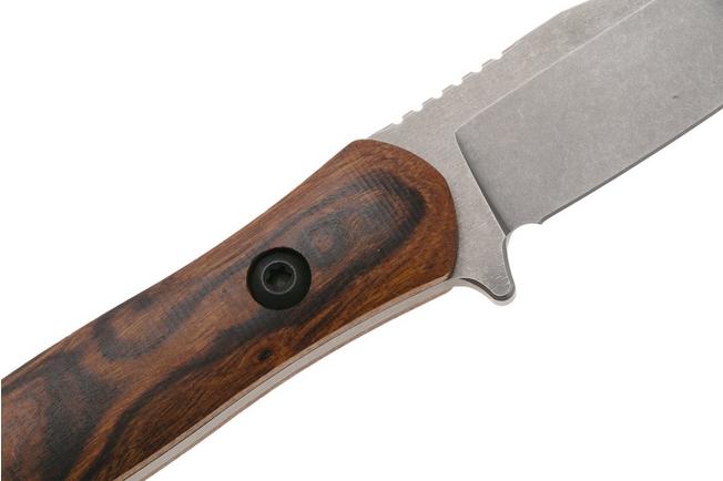 Afbeelding voor Ocaso Sevra 70TBR Stonewashed CPM Magnacut, Ironwood, vaststaand mes, Toor Knives Design