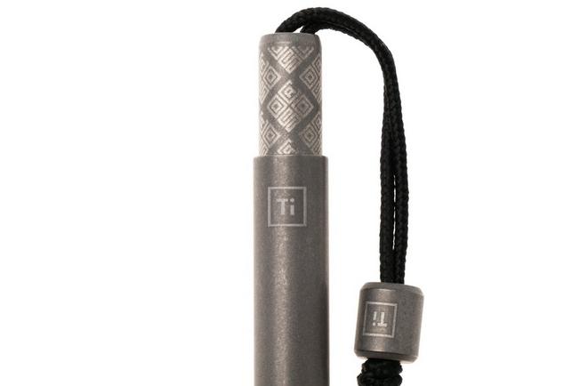 Afbeelding voor Ocaso x Big Idea Design 81TST Titanium Mini Pen, Stonewashed, everyday carry mini pen