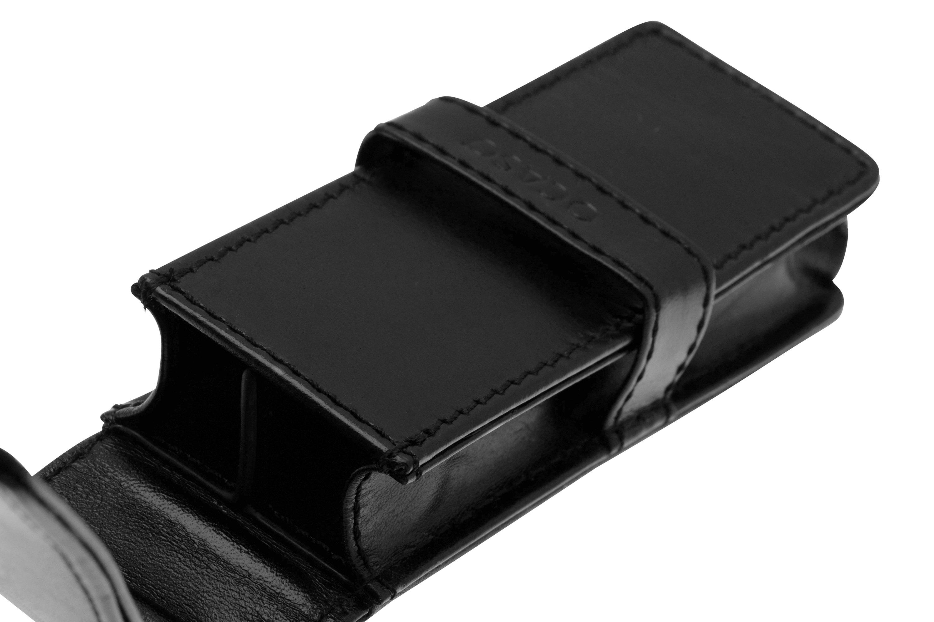 Fodero In Pelle Marrone Per Coltello A Serramanico Con Passante Per Cintura - Custodia Portatile Da Tasche