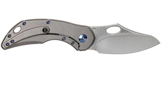 Image for Olamic Busker Semper Satin, Light Blasted 3-Hole Handle, Blue Hardware