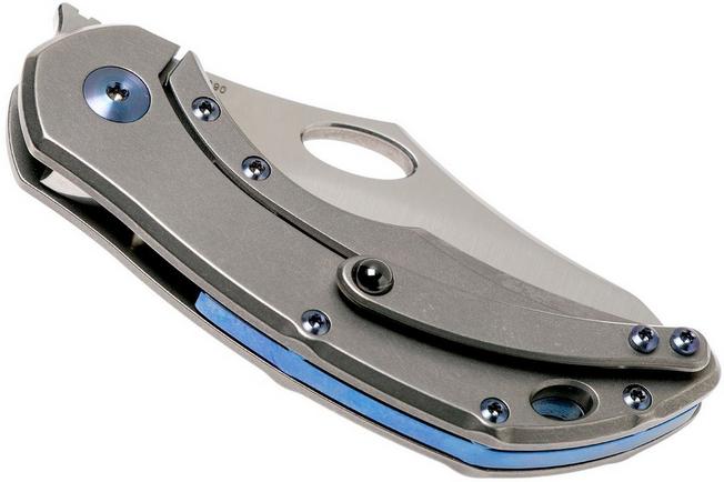 Image for Olamic Busker Semper Satin, Light Blasted 3-Hole Handle, Blue Hardware