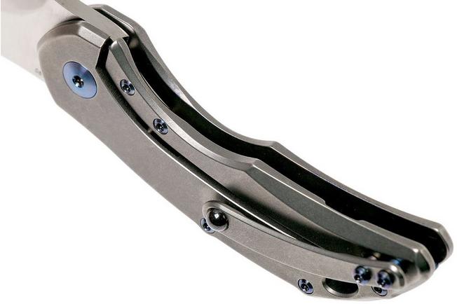 Image for Olamic Busker Semper Satin, Light Blasted 3-Hole Handle, Blue Hardware