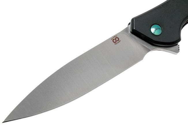 Image for Olamic Rainmaker Droppoint, Black GunKote, Green, pocket knife