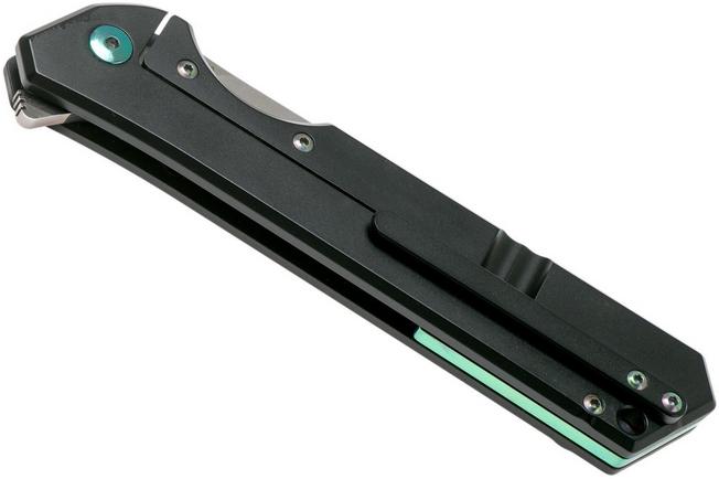 Image for Olamic Rainmaker Droppoint, Black GunKote, Green, pocket knife