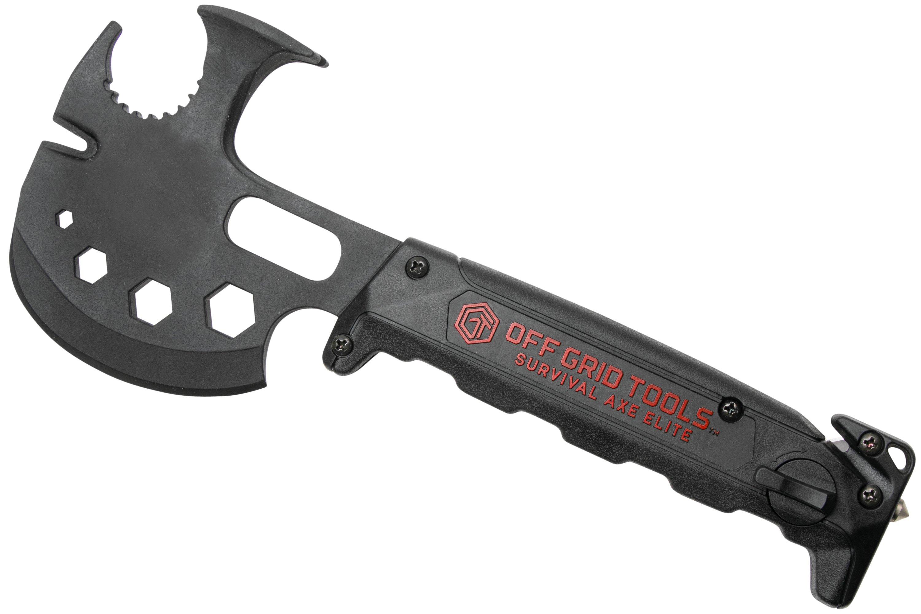 Off Grid Tools Survival Axe Elite, negro, hacha de mano Compras con