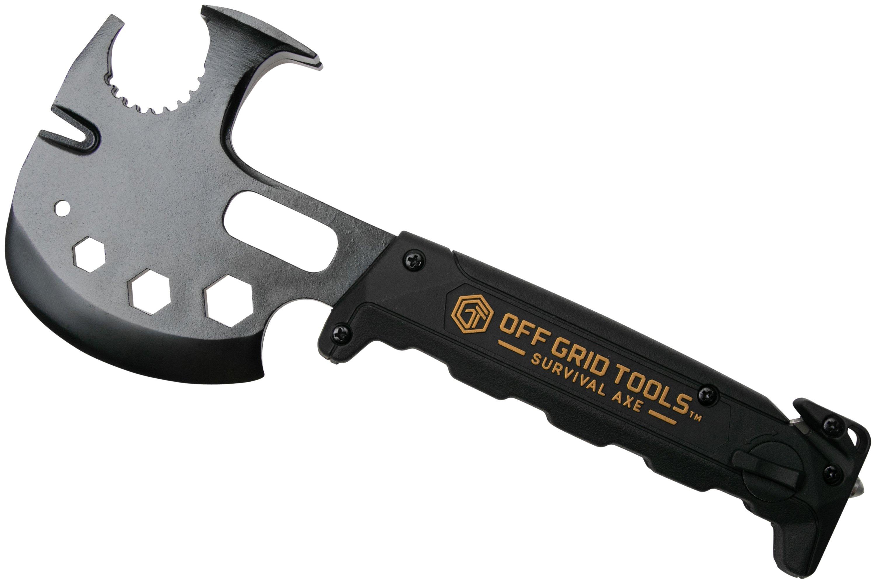 Off Grid Tools Survival Axe, black, hand axe Advantageously shopping
