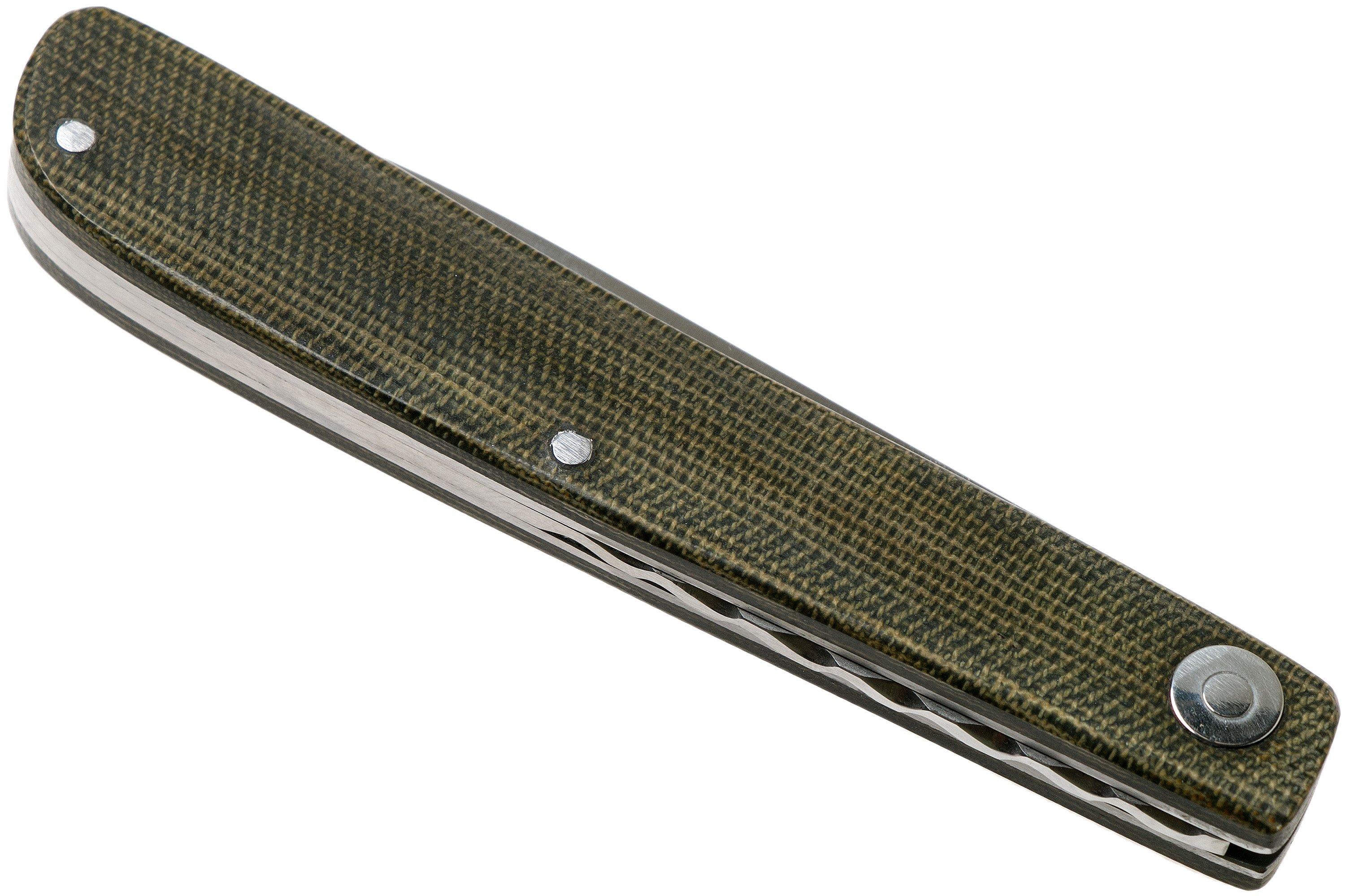 Nóż składany Ohta OLF SS FK Ohta Light Folder, green canvas micarta ...