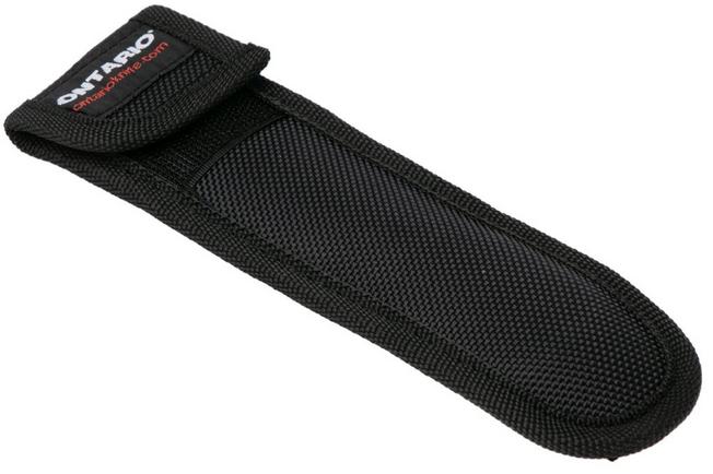 Afbeelding voor Ontario Economy Strap Cutter 1420 Neon Green, snijhaak, zwarte nylon schede