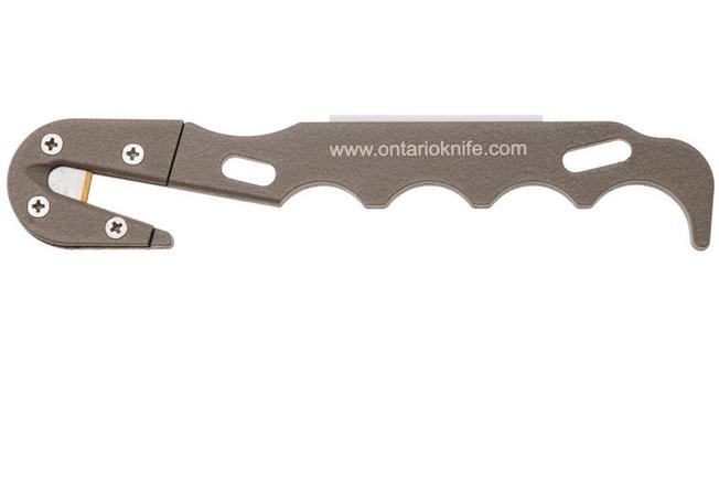 Afbeelding voor Ontario Model 1 Strap Cutter 1421CB Coyote Brown, snijhaak