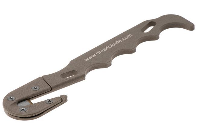 Afbeelding voor Ontario Model 1 Strap Cutter 1421CB Coyote Brown, snijhaak