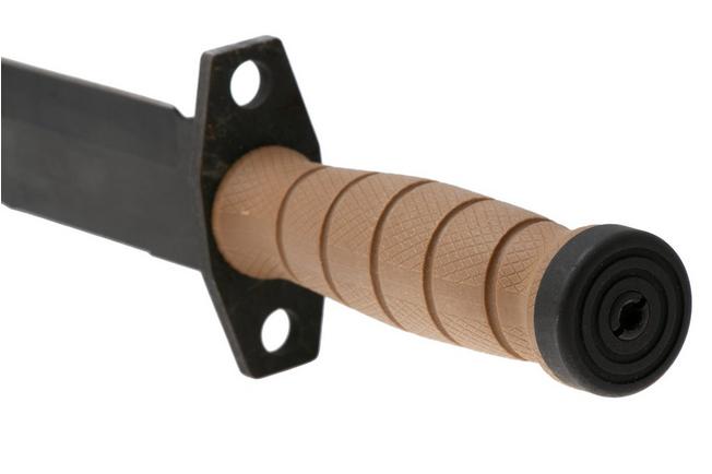 Afbeelding voor Ontario M11 EOD Bayonet 1982 Black 420, Sawback, Tan Modified Kraton, bajonet