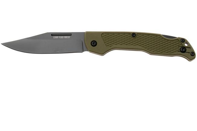 Afbeelding voor Ontario Camp Plus Midnight EDC 4315GRN Green, Lockback, zakmes