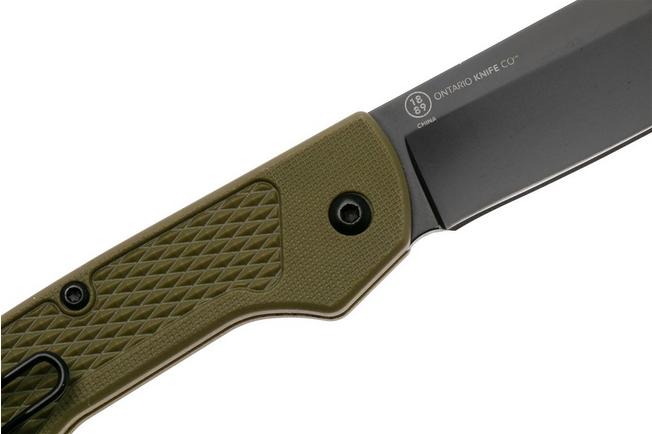 Afbeelding voor Ontario Camp Plus Midnight EDC 4315GRN Green, Lockback, zakmes