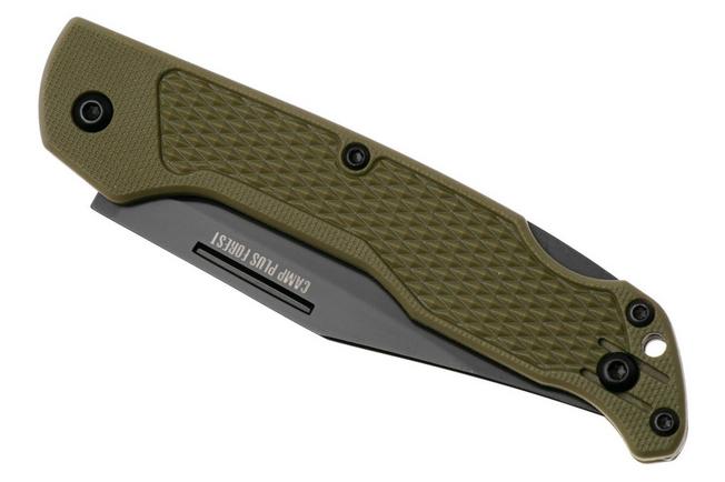 Afbeelding voor Ontario Camp Plus Midnight EDC 4315GRN Green, Lockback, zakmes