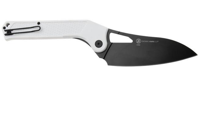 Afbeelding voor Ontario Camp Plus Camp Cleaver 4320WH White, Linerlock, zakmes