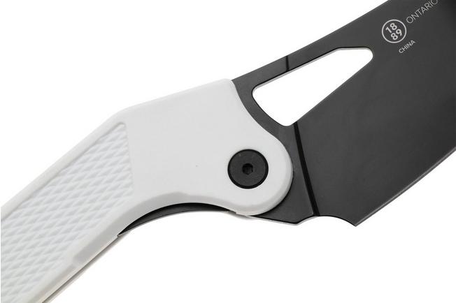 Afbeelding voor Ontario Camp Plus Camp Cleaver 4320WH White, Linerlock, zakmes