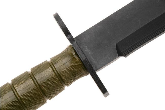 Afbeelding voor Ontario M-9 Combat Bayonet 6221 Black 420, OD Green Modified Kraton, bajonet