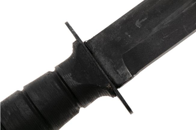 Afbeelding voor Ontario Marine Combat Knife 8180 Black 1095, Black Leather, survivalmes