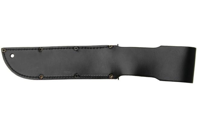 Afbeelding voor Ontario Marine Combat Knife 8180 Black 1095, Black Leather, survivalmes