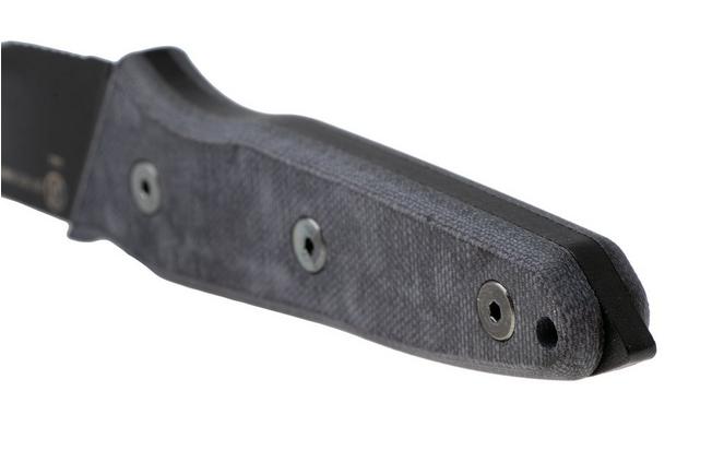 Afbeelding voor Ontario Stealth 8198 Black Serrated S35VN, Black Micarta, vaststaand mes