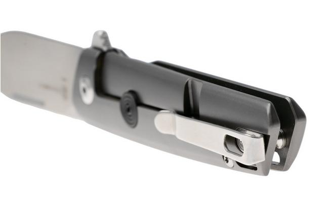 Afbeelding voor Ontario CF100 ON8600 Satin 14C28N, Gray Matt Stainless Steel, Carbon Fiber Inlay, zakmes