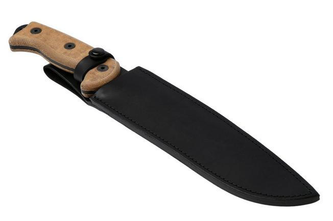 Afbeelding voor Ontario RTAK II 8644 ,125th Anniversary, Black 5160 Carbon, Natural Canvas Micarta, kapmes