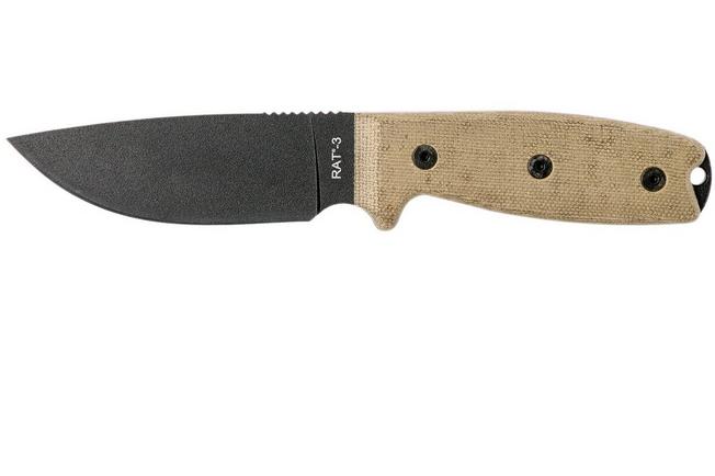 Ontario Rat 3 Plain Edge 8665 Survival Knife Advantageously Shopping At Knivesandtools Co Uk