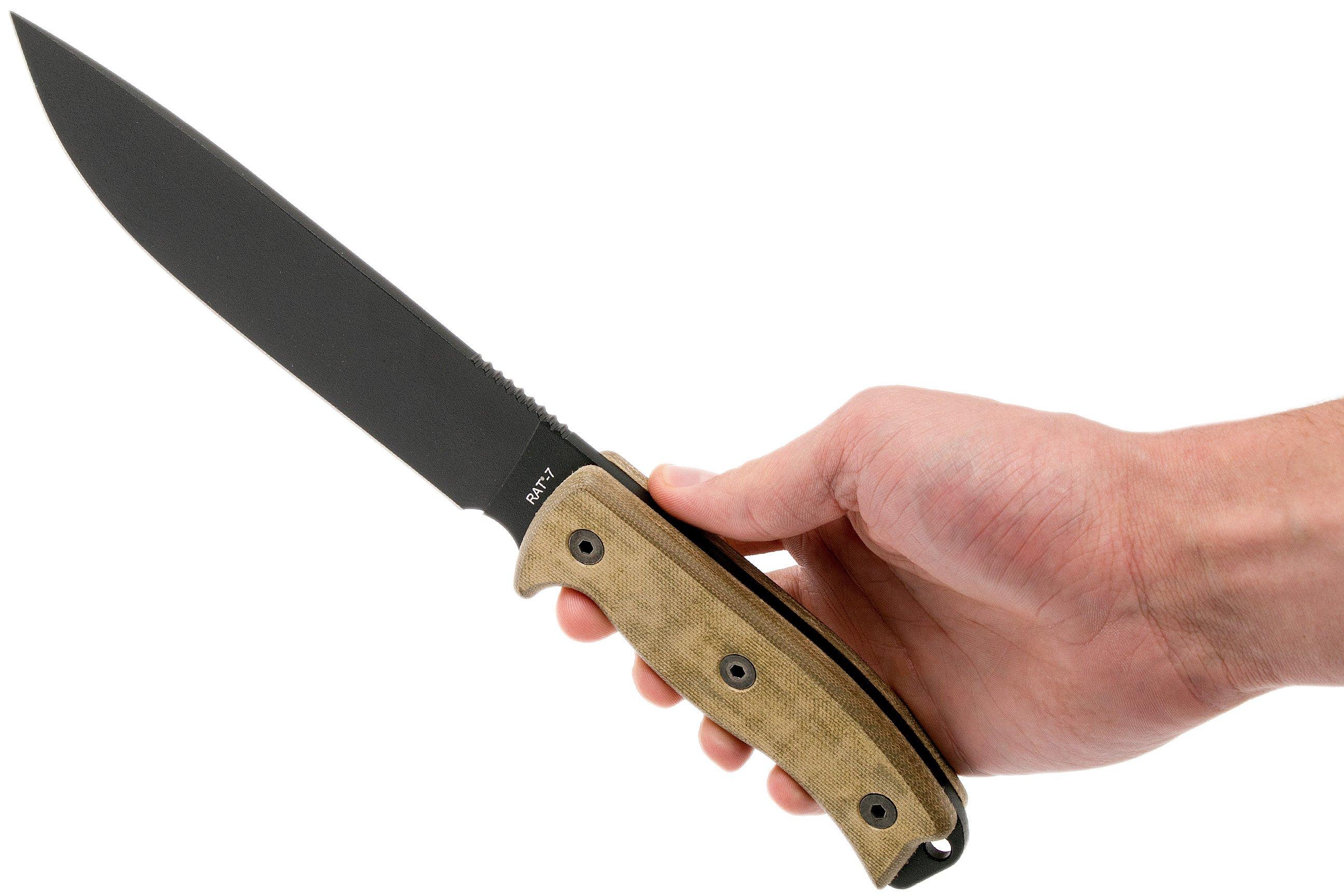 Ontario RAT7 plain edge 8668 survival knife Advantageously shopping