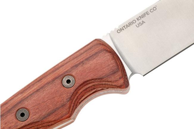 Afbeelding voor Ontario Robeson Heirloom Drop Point 8700 Satin D2, Laminated Wood, vaaststaand mes