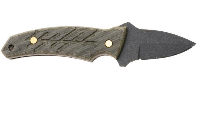 Afbeelding voor Ontario Nona 8743M Black 420, Green Micarta, vaststaand mes