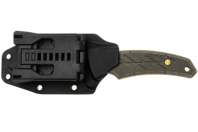 Afbeelding voor Ontario Nona 8743M Black 420, Green Micarta, vaststaand mes