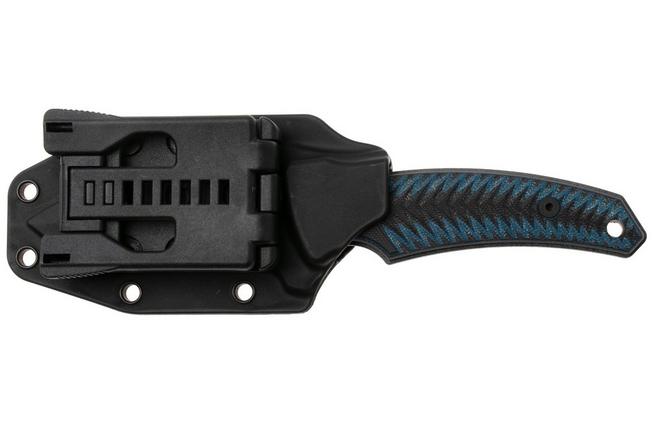 Afbeelding voor Ontario Nona 8743 Black 420, Black and Blue Micarta, vaststaand mes