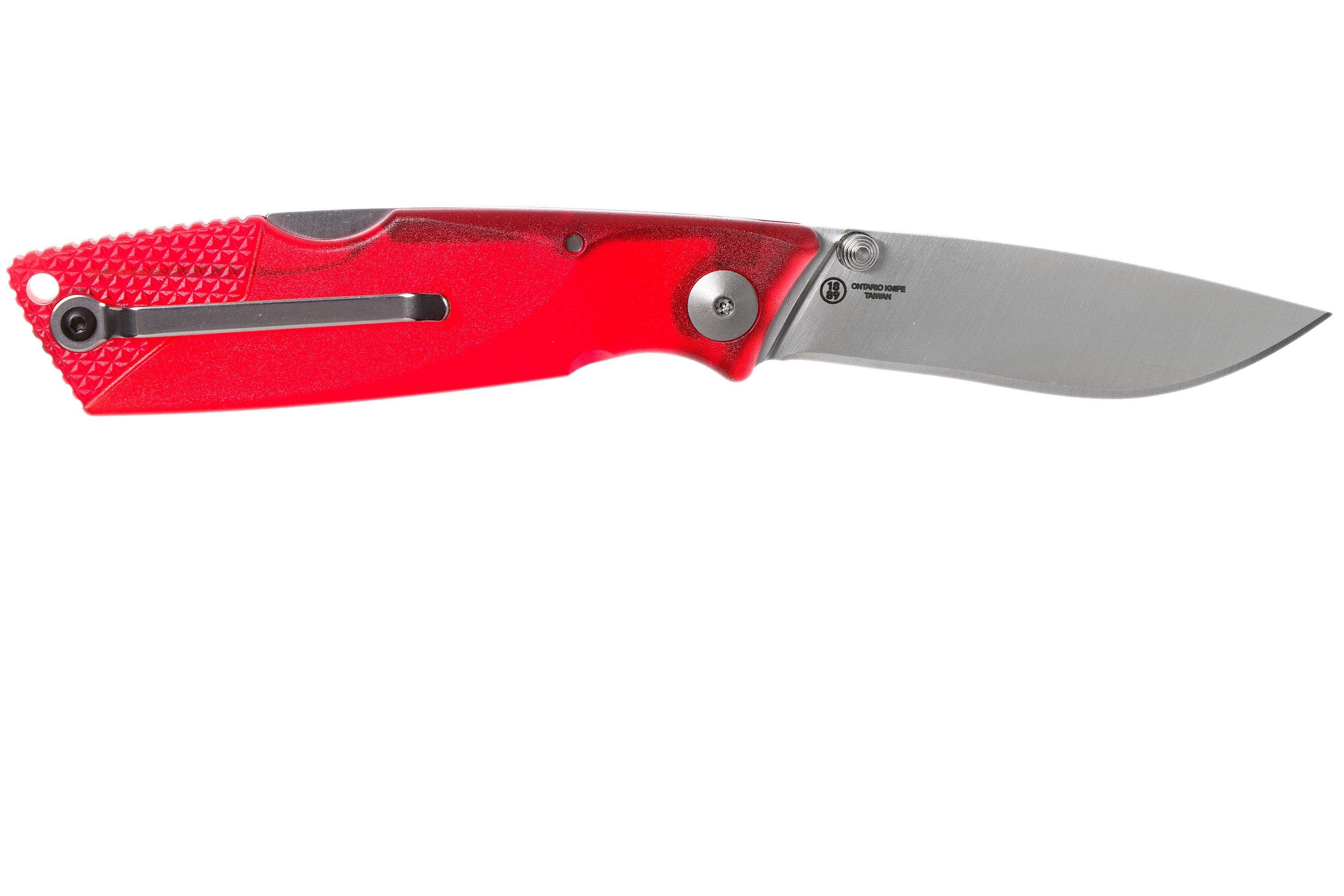 Ontario Wraith Folder 8798red Ice Series Fire Pocket Knife