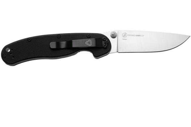 Afbeelding voor Ontario RAT-2 8828 Satin D2, Black FRN, zakmes