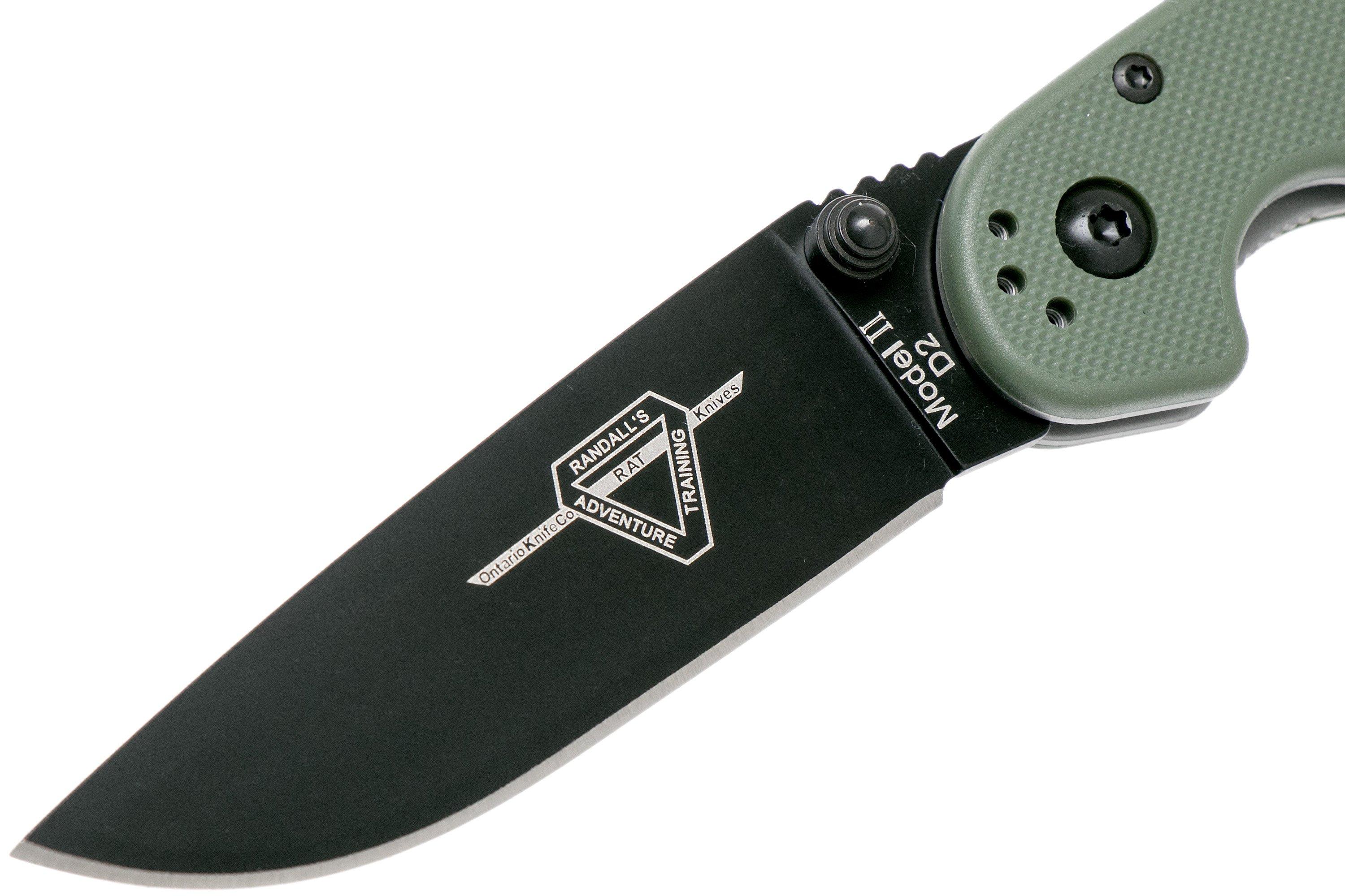 Ontario RAT-2 D2 od green, plain edge black, 8830OD | Achetez à prix ...