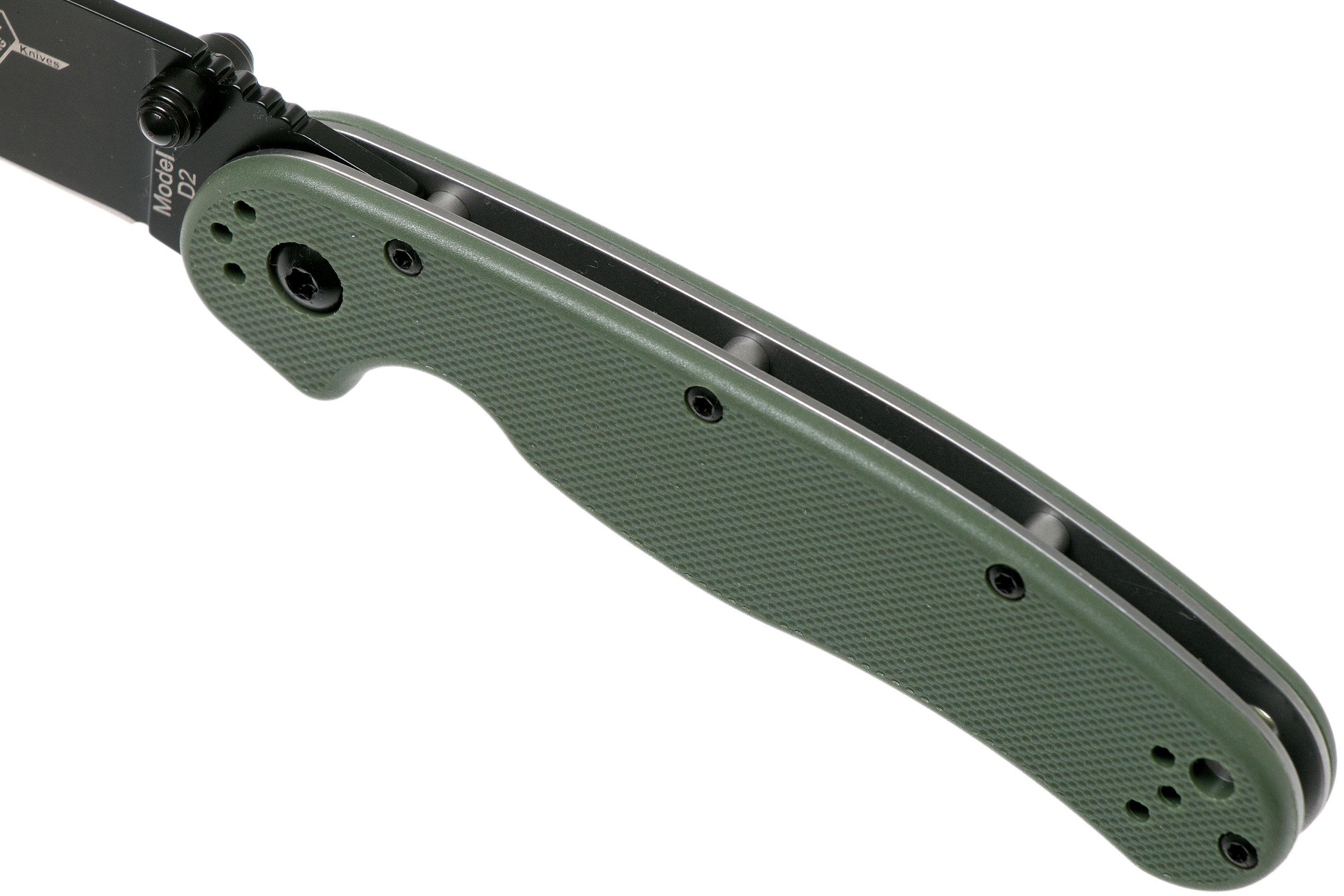 Ontario RAT-2 D2 od green, plain edge black, 8830OD | Achetez à prix ...