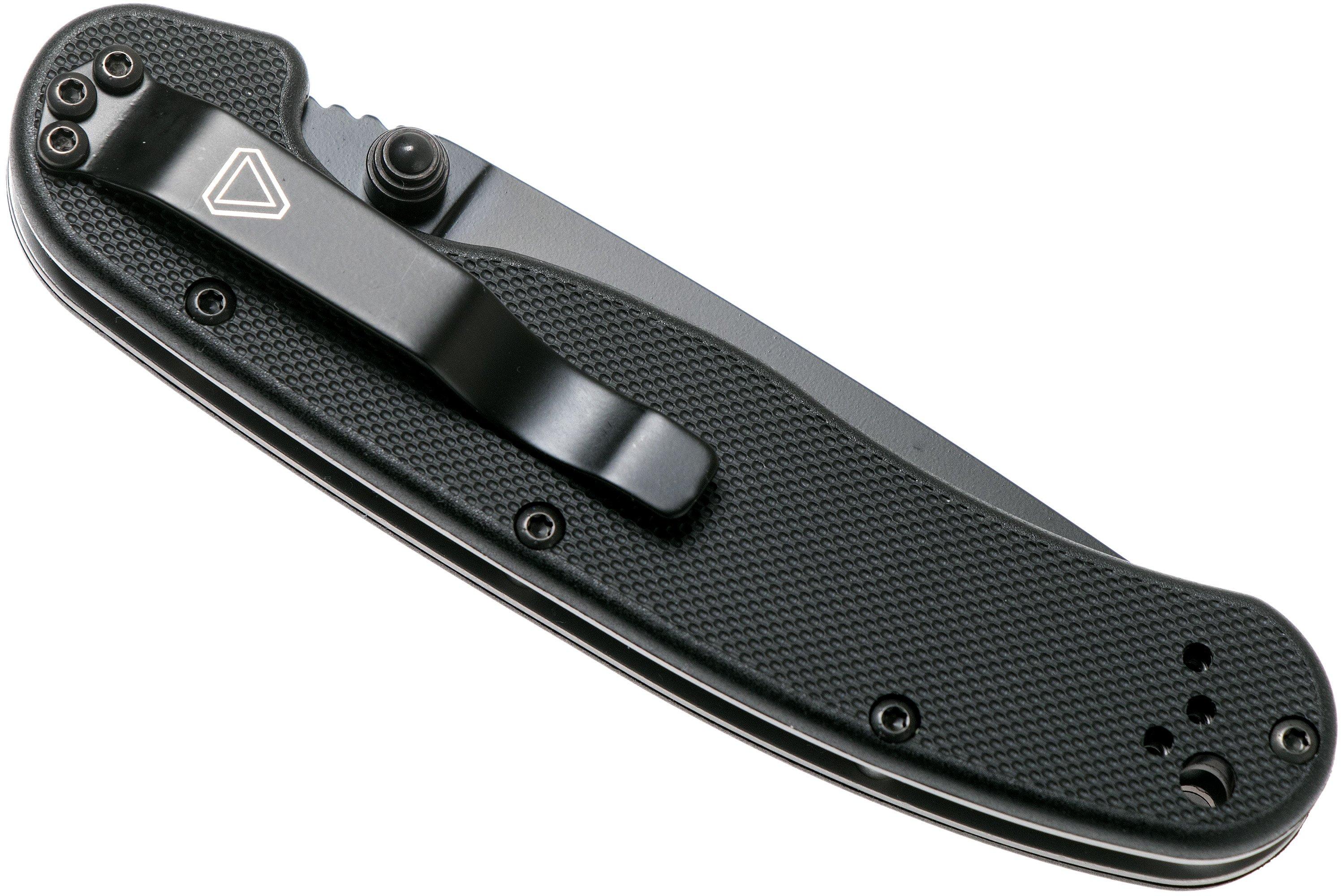 Ontario RAT-2 D2 black, plain edge black, 8830 | Advantageously ...