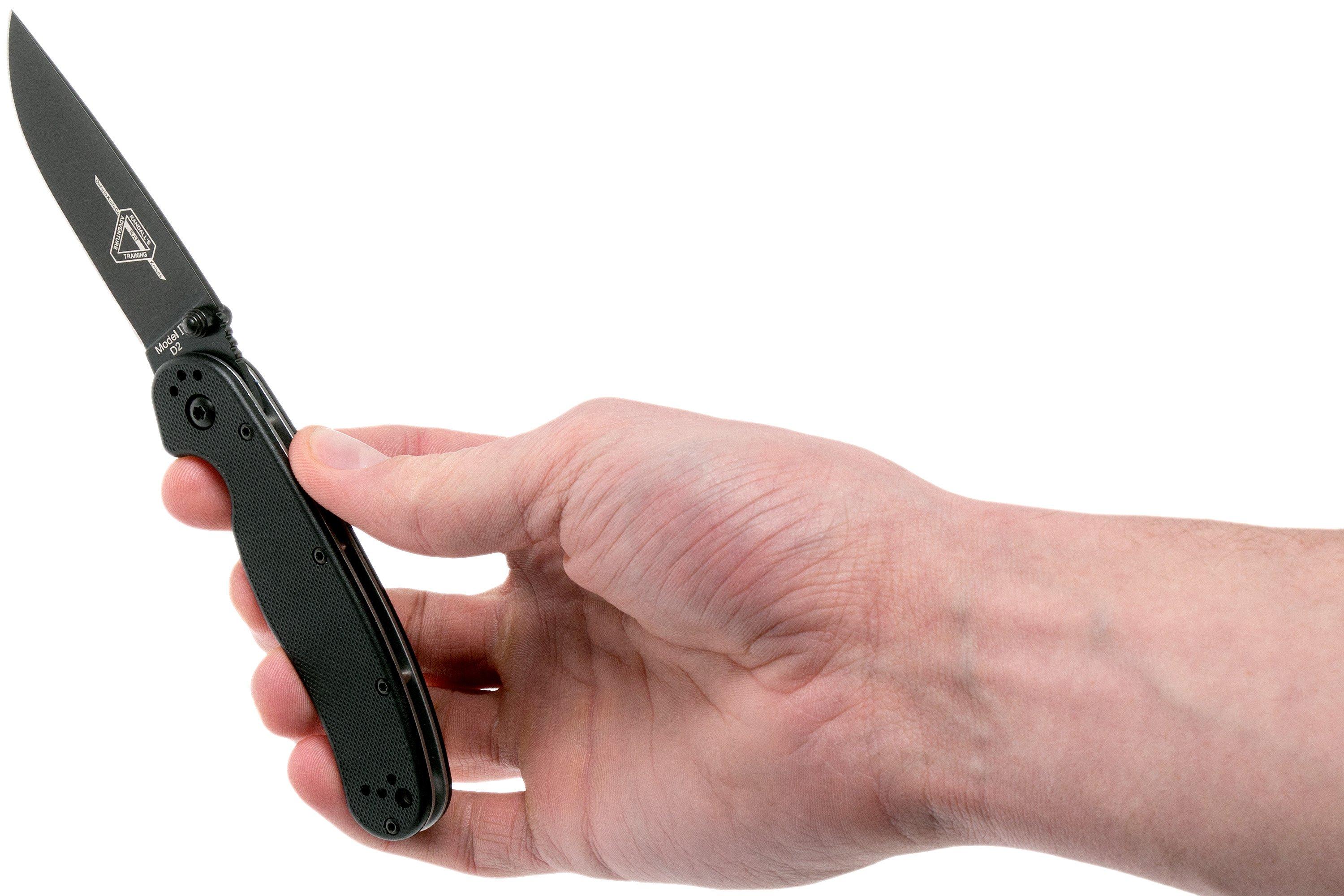 Ontario RAT-2 D2 black, plain edge black, 8830 | Advantageously ...