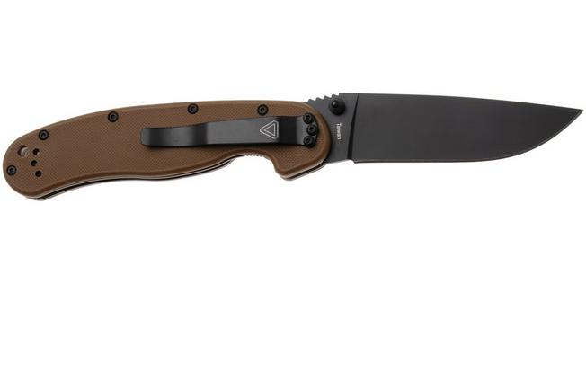 Afbeelding voor Ontario RAT-1 8846CB Black AUS 8, Coyote Brown, zakmes