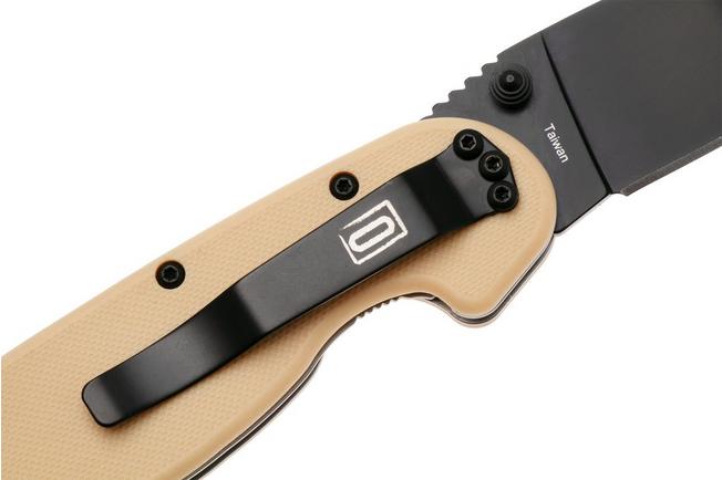 Afbeelding voor Ontario RAT-1 8846DT Black AUS8, Desert Tan, zakmes