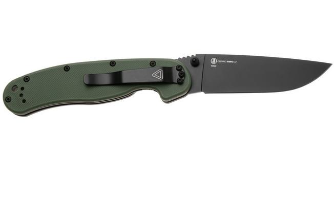 Afbeelding voor Ontario RAT-1 8846OD Black AUS8, OD Green, zakmes