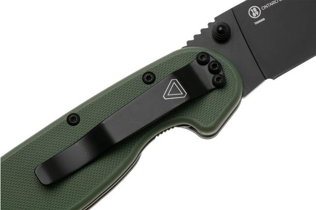 Afbeelding voor Ontario RAT-1 8846OD Black AUS8, OD Green, zakmes