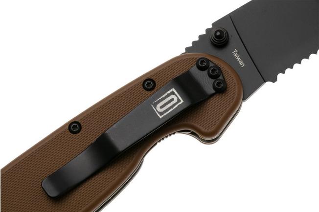 Afbeelding voor Ontario RAT-1 8847CB Black Serrated, Coyote Brown, zakmes