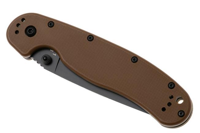 Afbeelding voor Ontario RAT-1 8847CB Black Serrated, Coyote Brown, zakmes