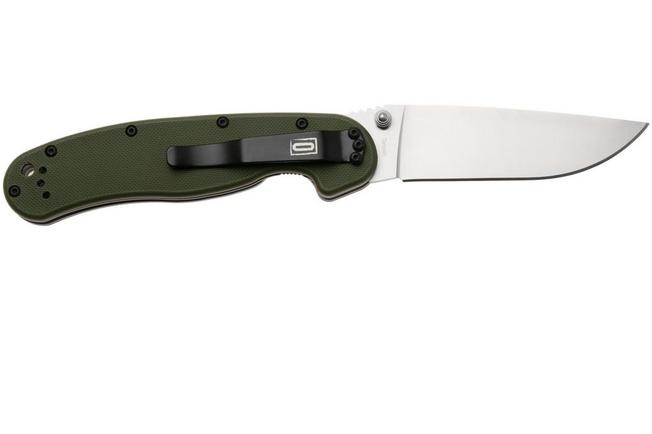 Afbeelding voor Ontario RAT-1 8848FG Satin AUS8, Foliage Green, zakmes